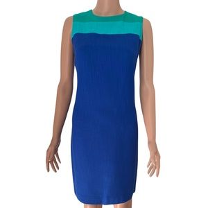 Talbots blue dress.